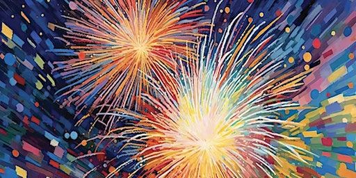 New Years Eve Fireworks Paint and Sip Northside Cincinnati | Northside Print Shop