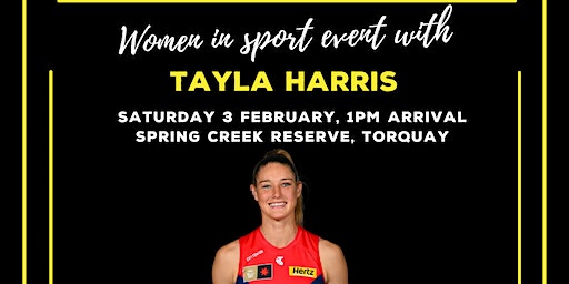 Torquay Cricket Club - Women in Sport with Tayla Harris | Spring Creek Reserve