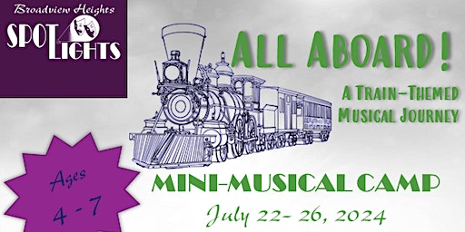 Spotlights' Mini-Musical Camp 2024 | Broadview Heights Cultural Arts Building, Home of the Spotlights Theater