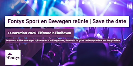 Fontys Sport en Bewegen | reünie 14 november 2024 | De Effenaar