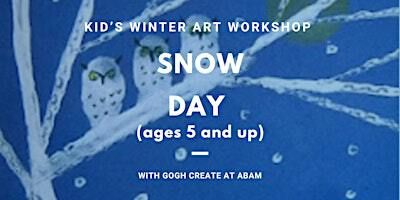 Snow Day - Kid's Winter Art Workshop with Gogh Create | Atlantic Beach Arts Market