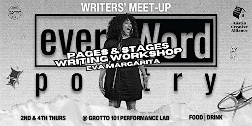 Pages and Stages Writing Workshop | Facilitated by Eva Margarita | Grotto 101 Performance Lab