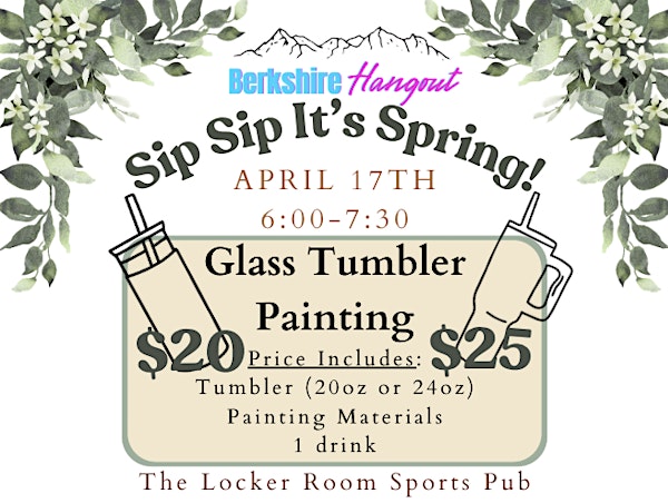Glass Tumbler Painting | Locker Room Sports Pub