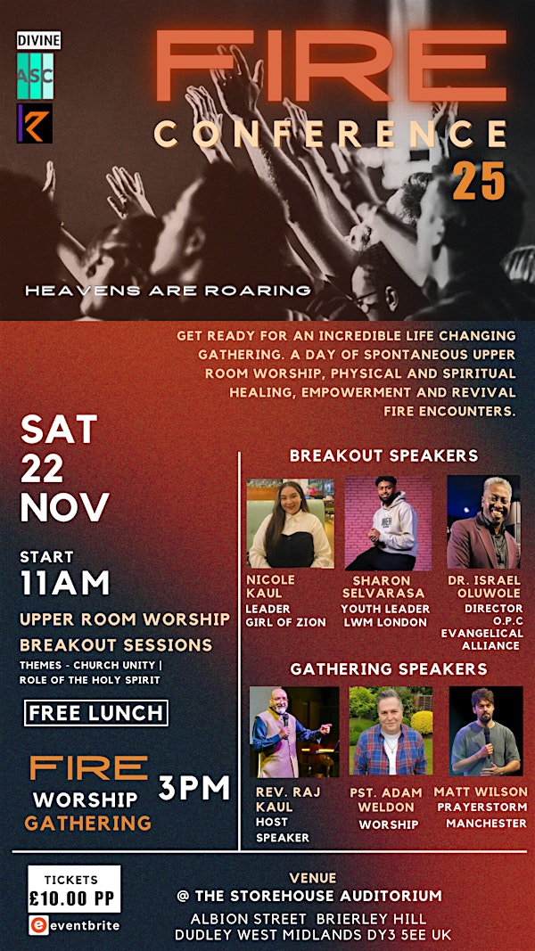 FIRE CONFERENCE “The Heavens Are Roaring” | The Storehouse Auditorium