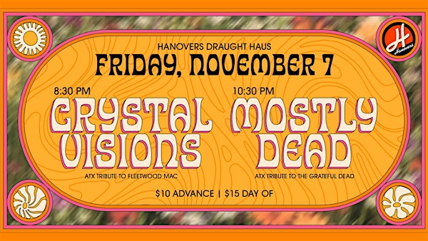 Seventies Night:  Crystal Visions & Mostly Dead @ Hanovers Pflugerville | Hanovers Draught Haus