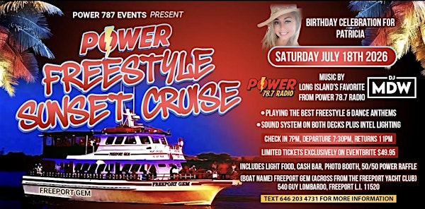 Power Freestyle Sunset Cruise 2026 | 540 Guy Lombardo Ave