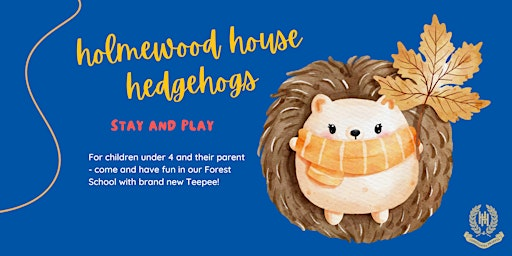 Holmewood Hedgehogs, Stay-and-Play | Holmewood House School (entry via Barrow Lane, not Hither Chantlers. One way system in operation)