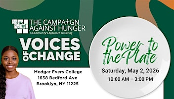 2026 Voices of Change Youth Conference by The Campaign Against Hunger | Medgar Evers College, CUNY