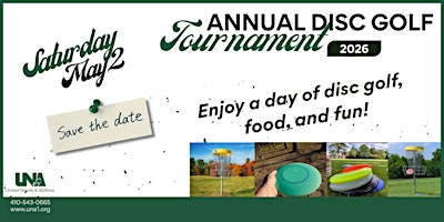 2026 3rd Annual UNA Disc Golf Tournament | Schumaker Park