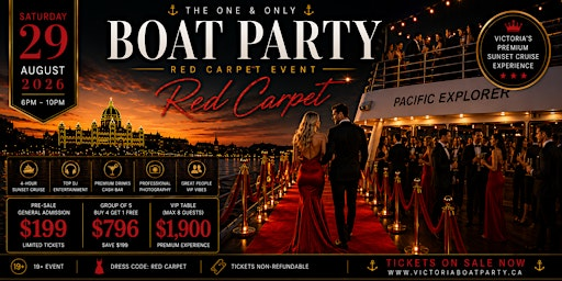 Victoria Boat Party : Red Carpet ! | Coast Victoria Hotel & Marina by APA