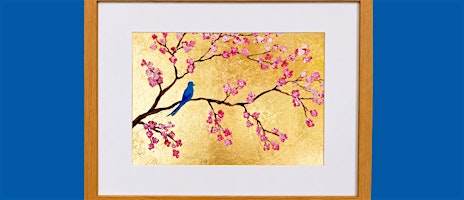 Gold Leaf cherry blossom painting class | Maggio Lounge