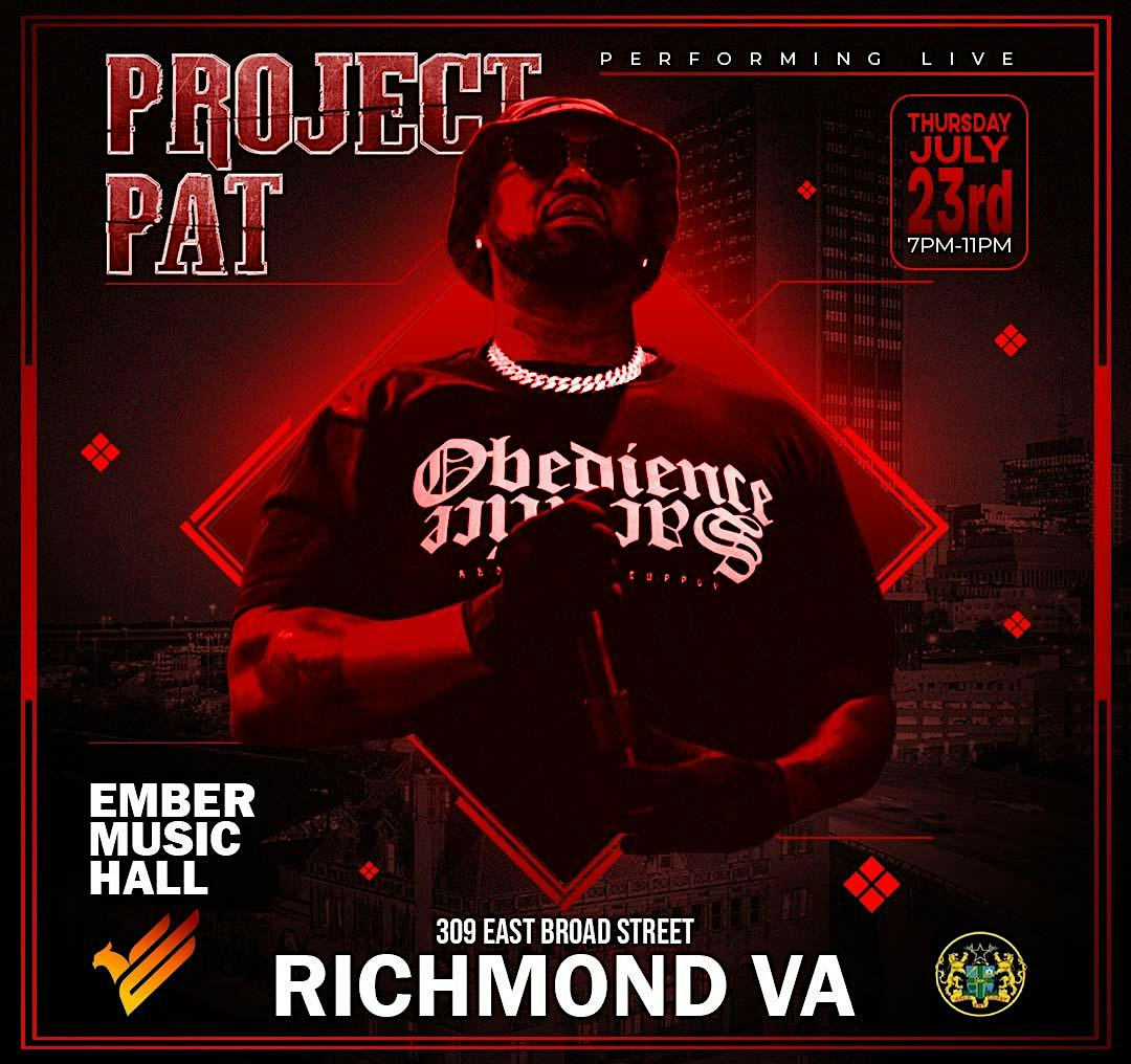 PROJECT PAT LIVE IN CONCERT IN RICHMOND VIRGINIA 7/23/26 | Ember Music Hall