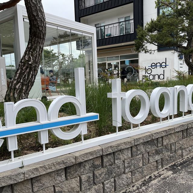 강릉 창해로 반려견 동반 대형카페 "엔드 투 앤드"