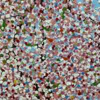 ダミアン・ハースト展で少し遅れたお花見を🌸