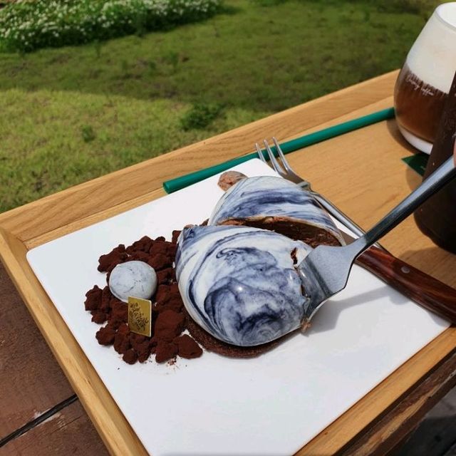 바다가 보이는 거제 카페