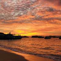 the most beautiful sunset in Koh tao 