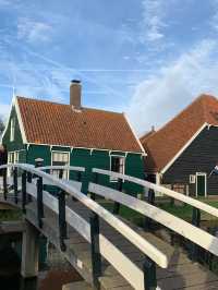 Traditional windmill at Zaanse Schans
