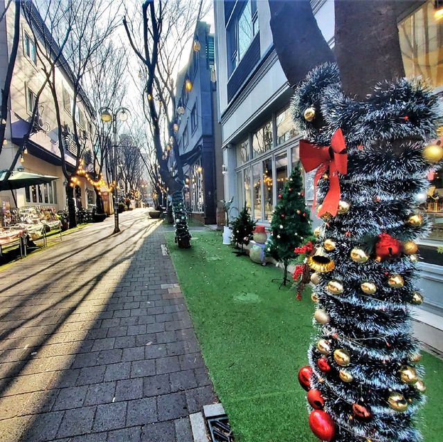겨울 느낌 가득한 거리, 용인 보정동 카페거리