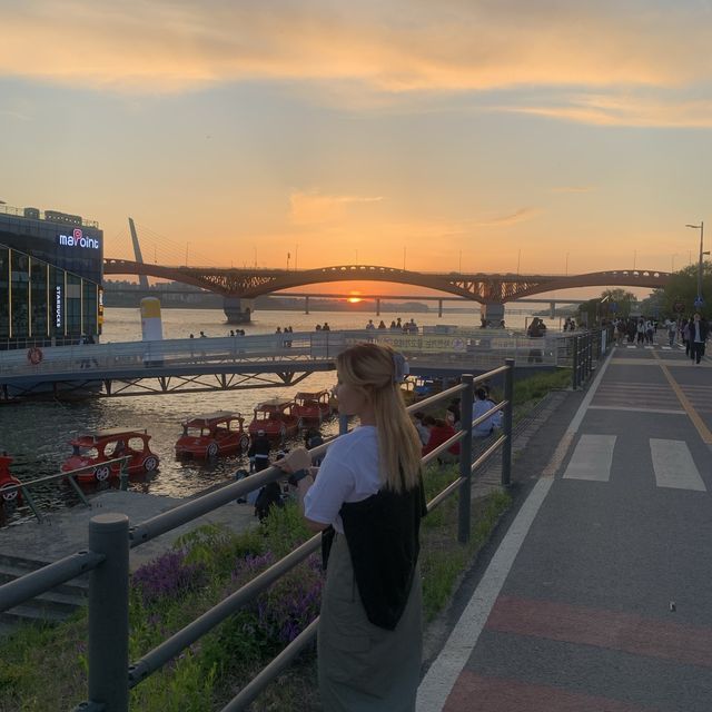 노을맛집 망원한강공원🌅