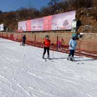 Skiing at Beijing Huaibei Ski Resort 