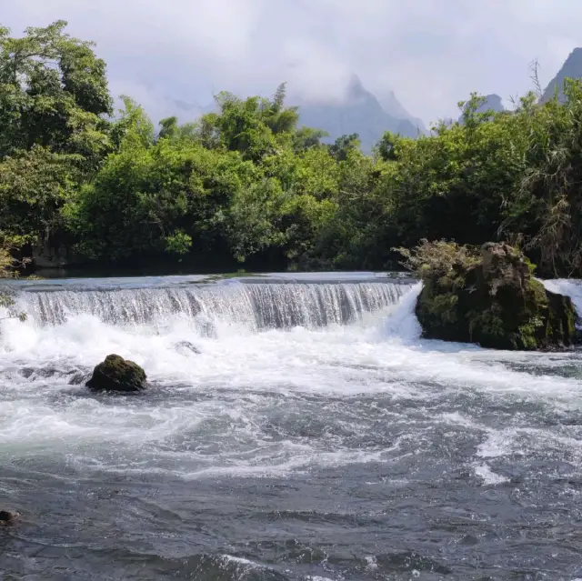 Idyllic waterfall boat trip 