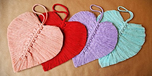 Family Fun - Macrame Hearts Workshop | Lawrence Art Studio