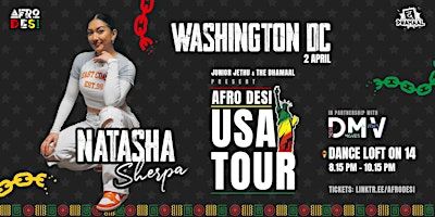 Natasha Sherpa (AfroDesi) Washington DC Bollywood Dance Workshop Apr 2 '24 | Dance Loft on 14