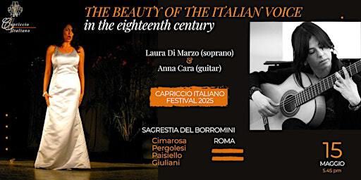Capriccio Italiano Festival 2025: “THE BEAUTY OF THE ITALIAN VOICE” | Sagrestia del Borromini, Chiesa di Sant'Agnese in Agone (Piazza Navona)