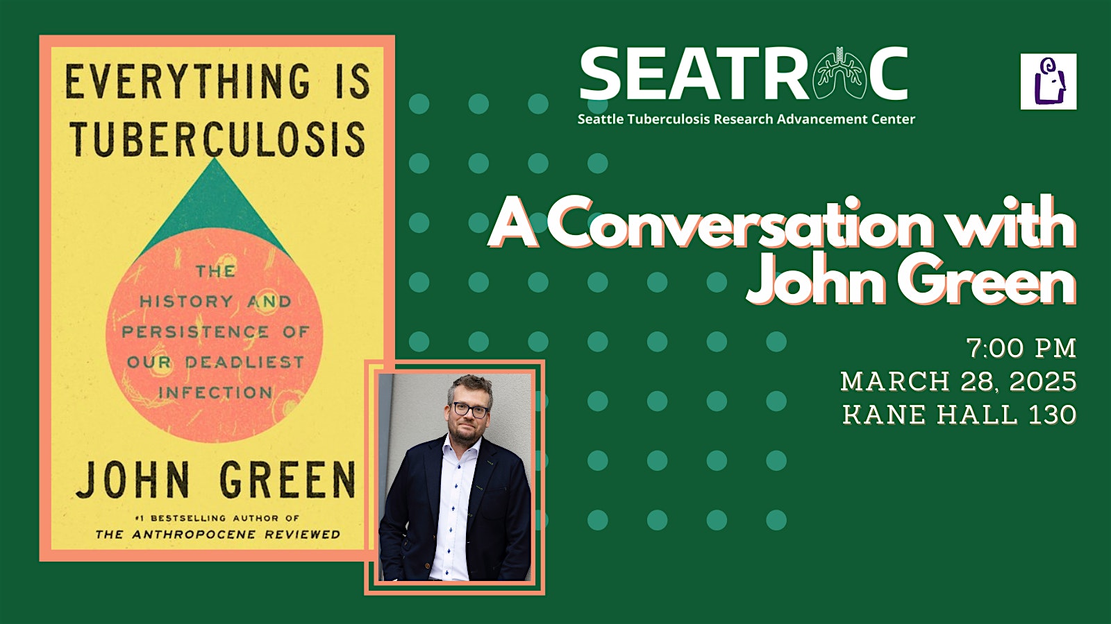 A Conversation with John Green | Kane Hall (KNE) Room 130 (Roethke Auditorium)