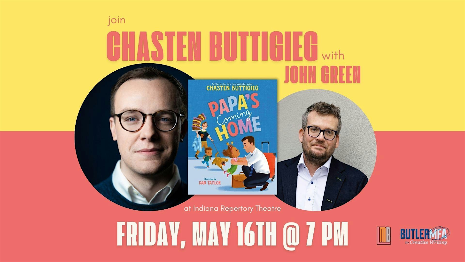 Loudmouth Books Presents: Chasten Buttigieg in conversation with John Green | Indiana Repertory Theatre