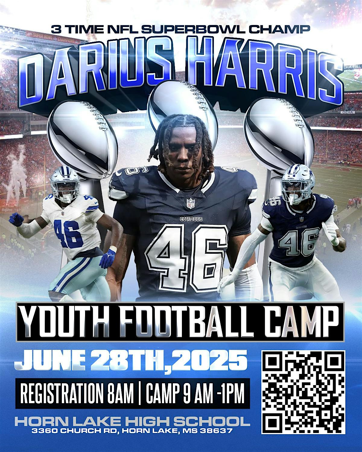 Darius Harris Youth Football Camp Horn Lake, MS | Horn Lake High School