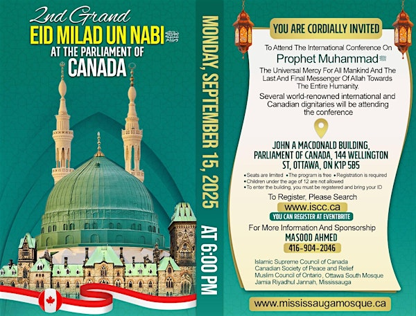 2nd Grand Eid Milad un Nabi saw at the parliament | 144 Wellington St