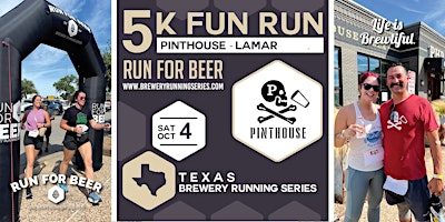5k Beer Run x Pinthouse S Lamar | '25-'26 Texas Brewery Running Series | Pinthouse Pizza