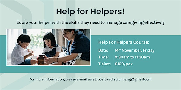 Help For Helpers! 2025 | Singapore
