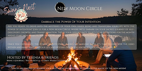 New Moon Circle - Embrace The Power Of Intention | Swan’s Nest at Indian Lake