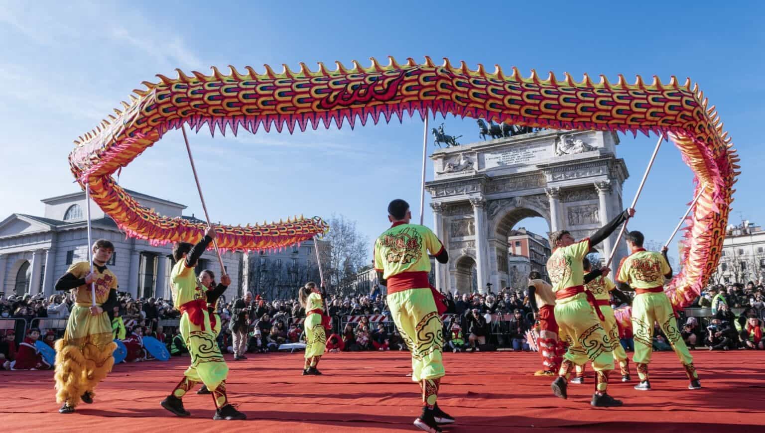 Chinese New Year Celebration in Milan | Piazza Sempione