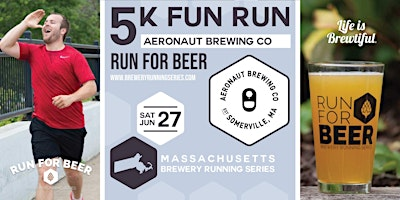 5k Beer Run x Aeronaut Brewing Co. | 2026 MA Brewery Running Series | Aeronaut Brewing Company