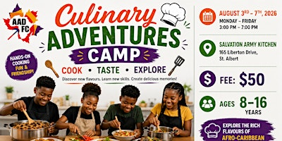 Culinary Adventures Camp | The Salvation Army St. Albert Corps & Community Centre