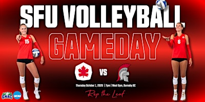 SFU Volleyball vs. Saint Martin's University | West Gym