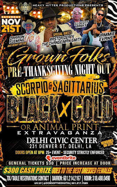 Grownfolks Pre Thanksgiving Night Out | 231 Denver St