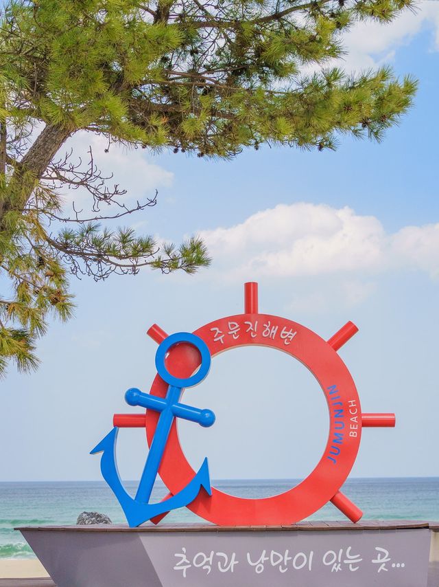 강릉 청량청량한 오션뷰 BTS버스정류장 🚏