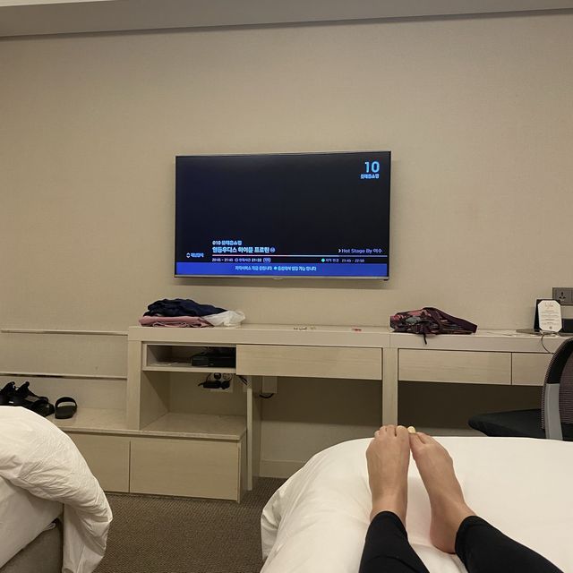 제주공항 근처에서 저녁 늦게 체크인, 리젠트마린호텔