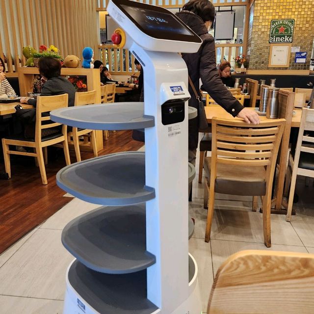 韓国で日本食★ロボットがフロアスタッフ 【かつら】