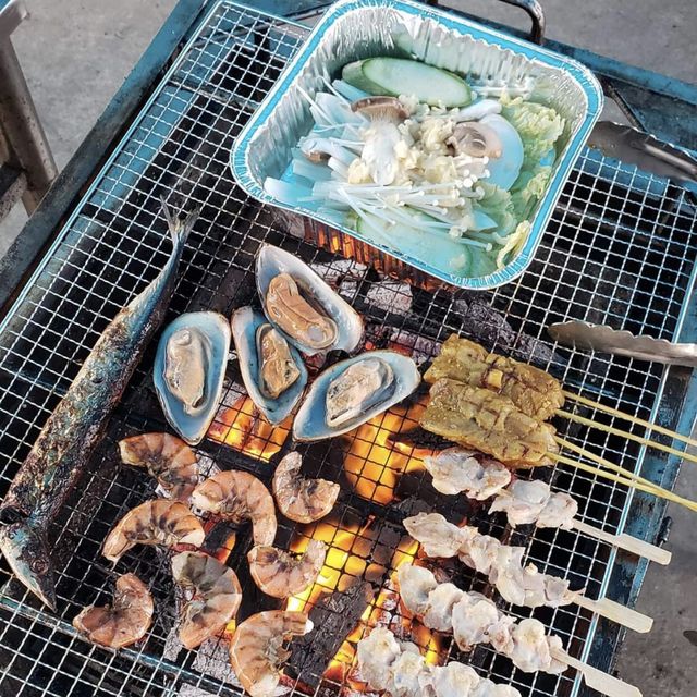 慶祝天氣凍既方法☺️☺️大尾督乾淨企理BBQ🍡🍢