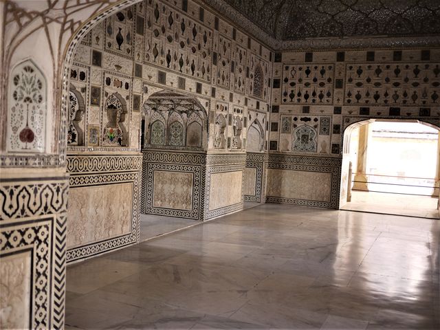 インド　世界遺産のアンベール城内