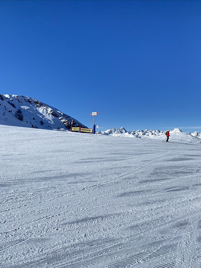 🇮🇹Alpine skiing in the Alps | Pila❄️Suitable for both beginners and advanced players at the same time.