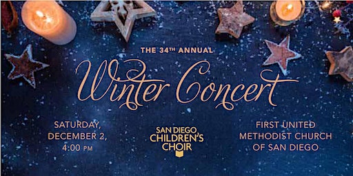 San Diego Children's Choir's 34th Annual Winter Concert | First United Methodist Church of San Diego, Camino del Rio South, Mission Valley, San Diego, CA, USA
