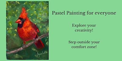 Paint a lovely Red Cardinal in soft Pastels with Beth Goulet | MoonStone Art Studio