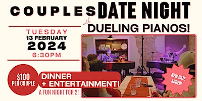 NEW DATE ADDED! Couples Date Night with Dueling Pianos and Dinner! | Revival Hall Taproom