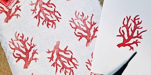 Learn to print - block printing - create a pattern block | Abbeymount Techbase